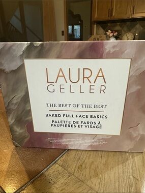 Laura Geller Baked Full Face Basics Palette - Pink, Cream, Gold Marble